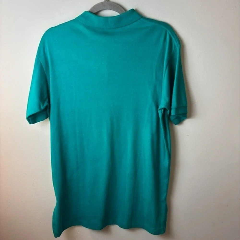 Mens L Polo Ralph Lauren Polo Shirt Green Embroidered Pony Logo Short Sleeve